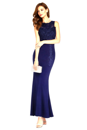 Lipsy vip navy maxikleid - navy,