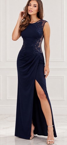 Lipsy marineblau maxikleid - maxikleid, 12