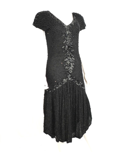 Vintage perlen seide flapper - vintage,