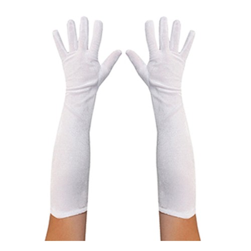 Velours weisse handschuhe - weisse, 50