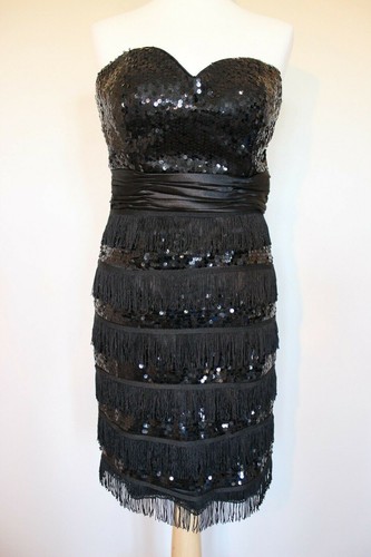Schwarzes trägerloses kleid - trägerloses,