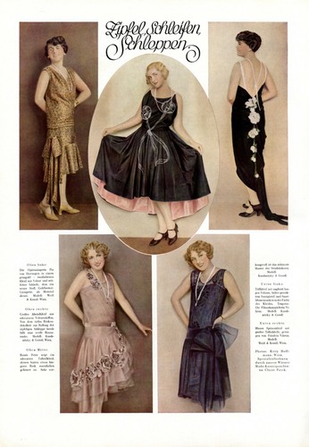 20er jahre mode seite - seite, 1928